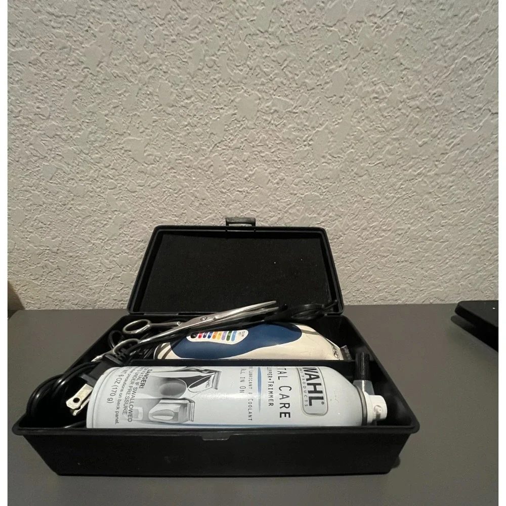 Used WAHL Total Care Beard Trimmer & Grooming Kit - Scissors, Coolant & Case Inc